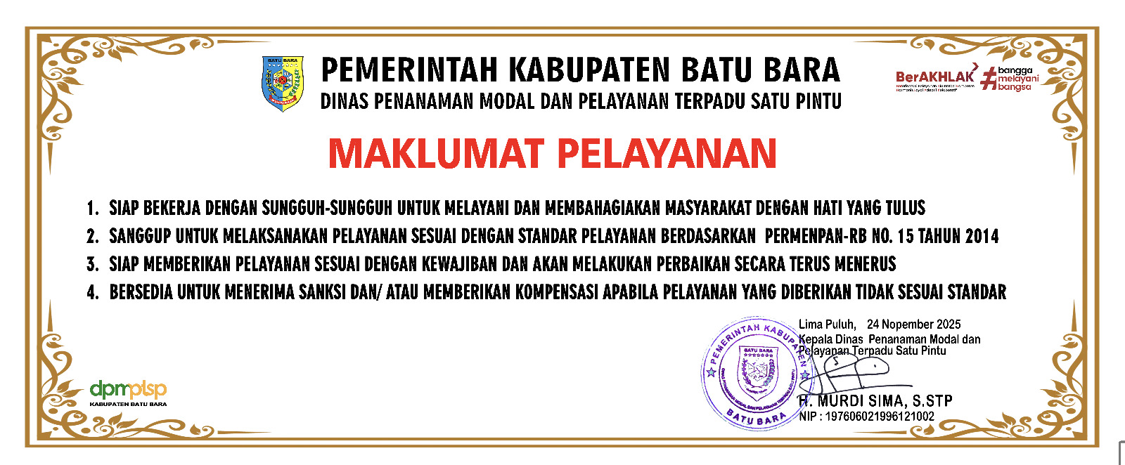 Maklumat Pelayanan